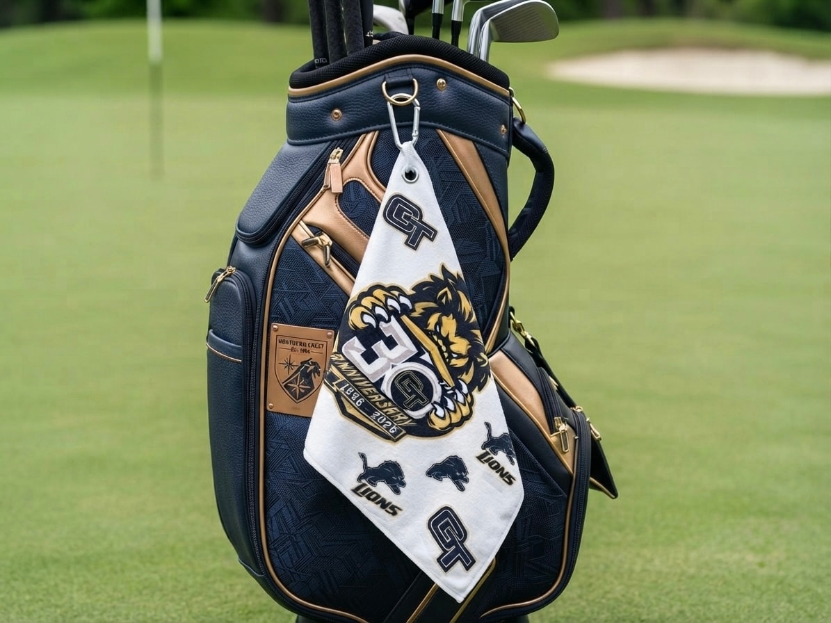gt lions golf towel