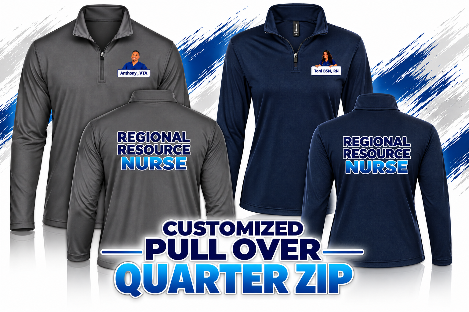 Customized Pull Over Quarter Zip