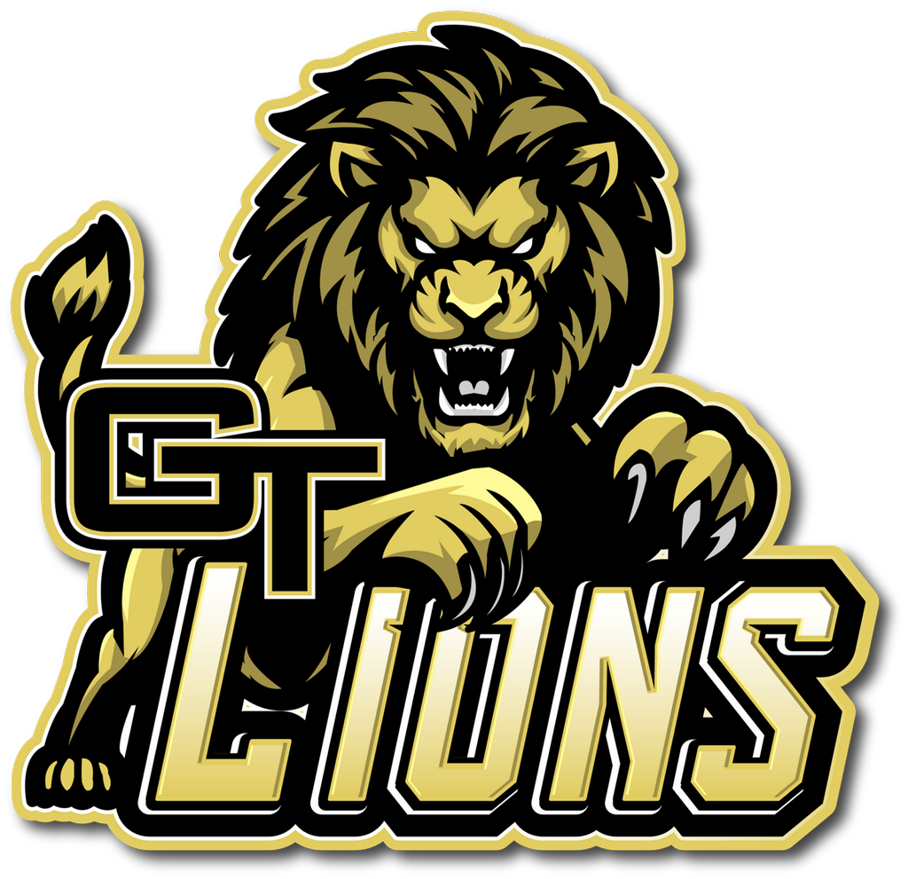 GT Lions mascot logo